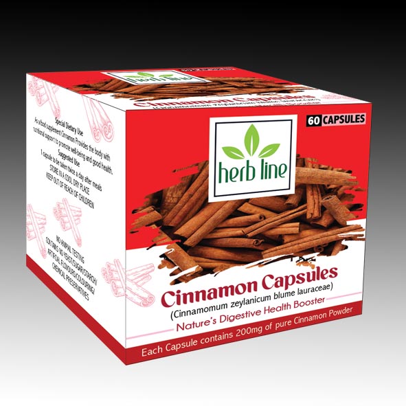 Cinamon Capsules - cinnamomum zeylanicum blume lauraceae - 200mg -Cinamon